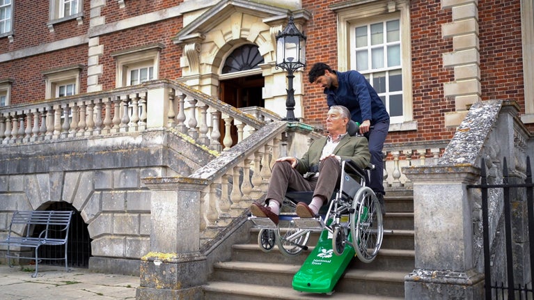 A Stair Climber in action at the National Trust's Wimpole Hall